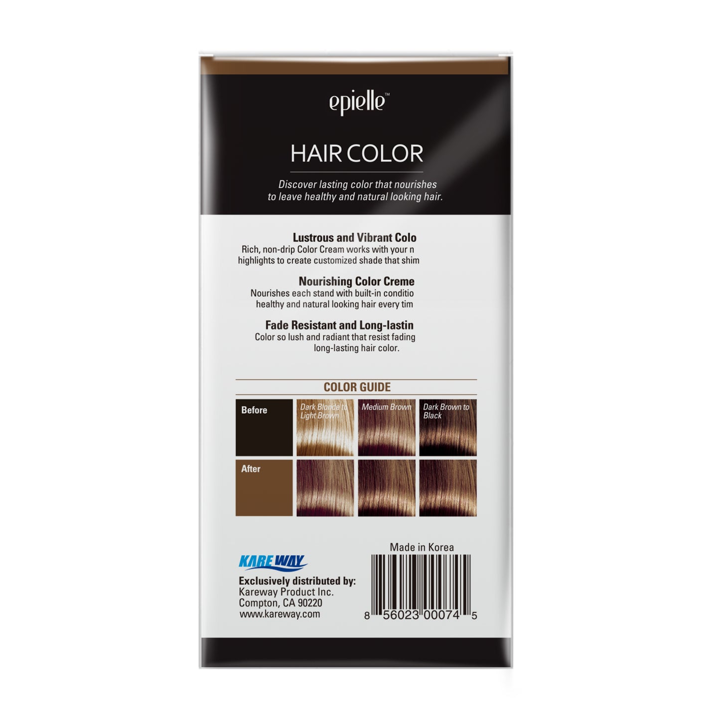 epielle Hair Dye Color for Women - Natural Brown