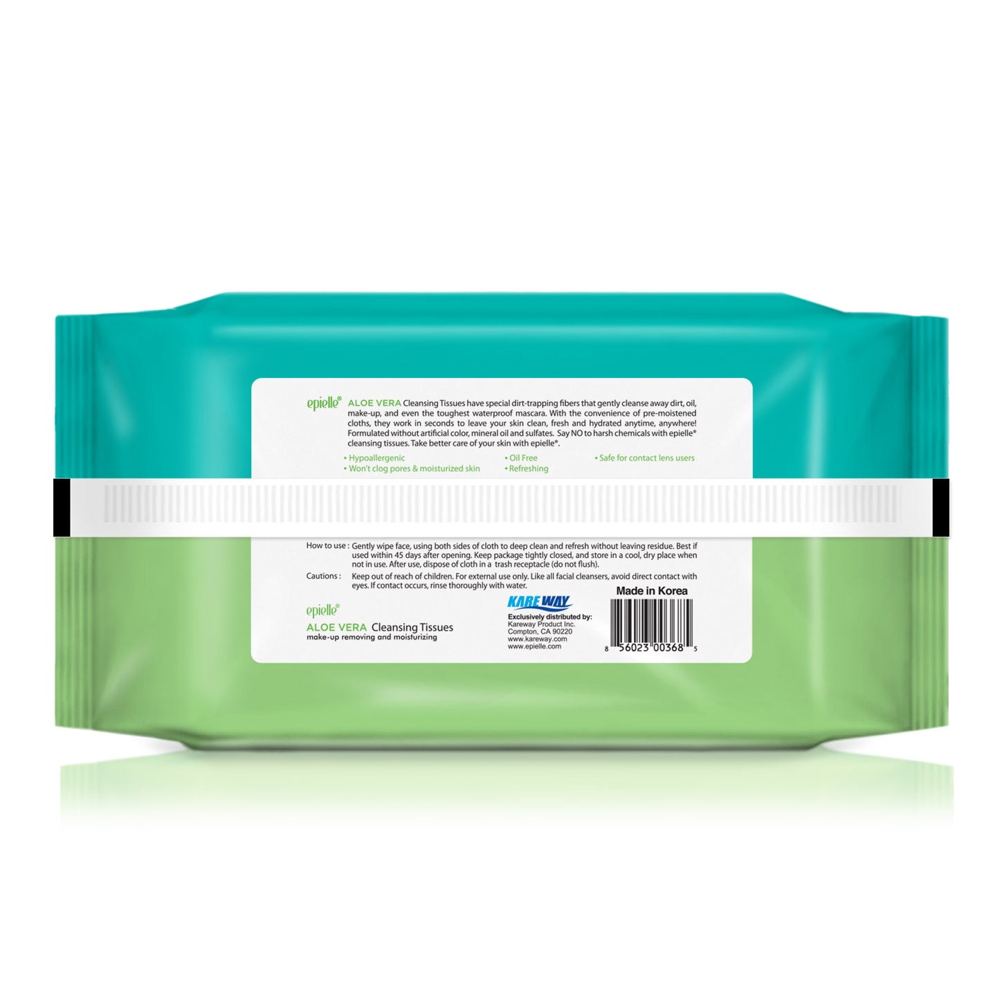 Epielle Aloe Vera Makeup Remover Cleansing Tissues | 60ct