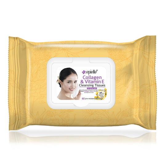 epielle Collagen & Vitamin E Facial Cleansing Tissues | 60ct