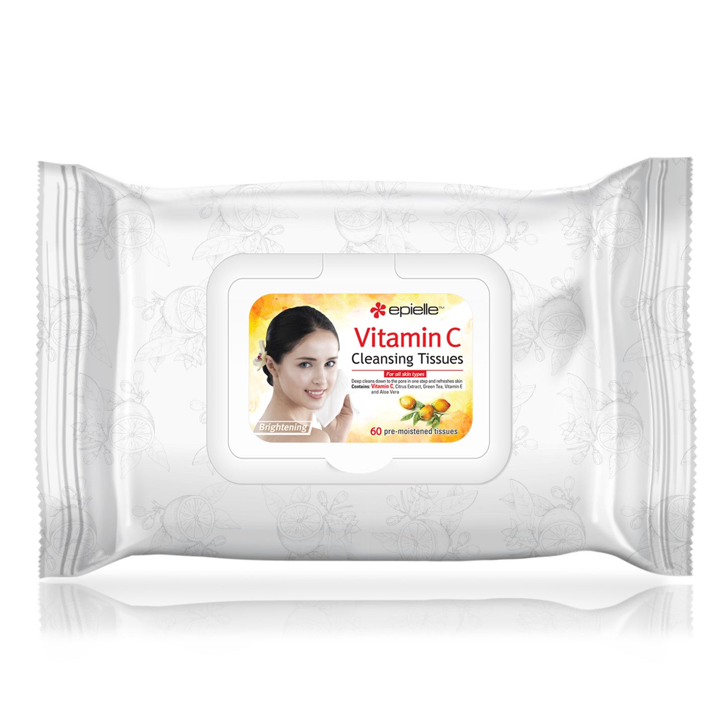 epielle Vitamin C Facial Cleansing Tissues | 60ct