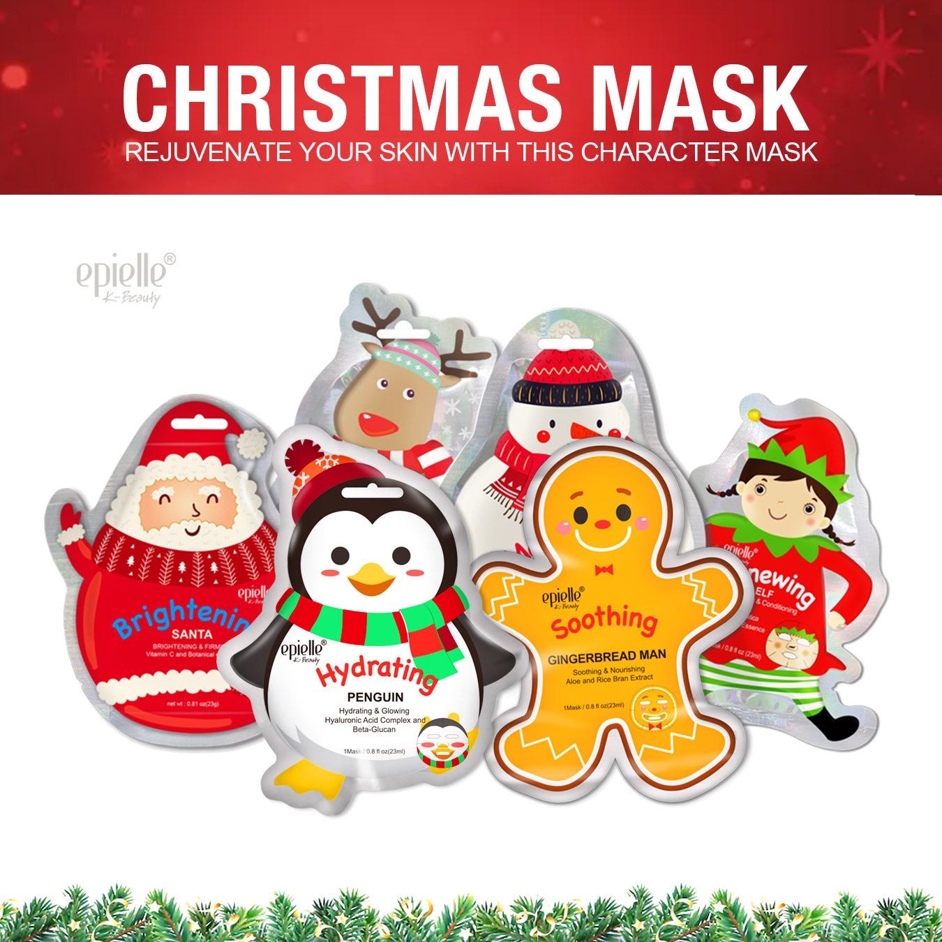 Penguin Character Sheet Mask | Hydrating + Glowing