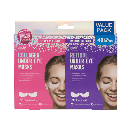 Epielle Under Eye Masks (Collagen & Retinol) | 40ct