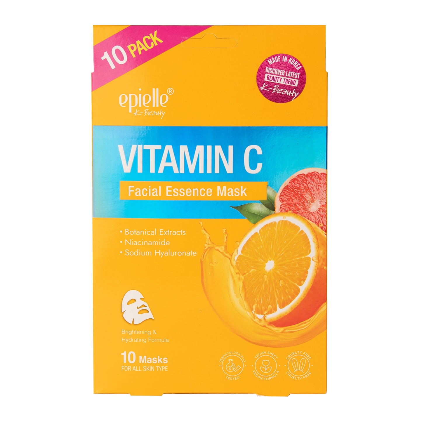 Epielle Facial Brightening Vitamin C Mask | 10ct
