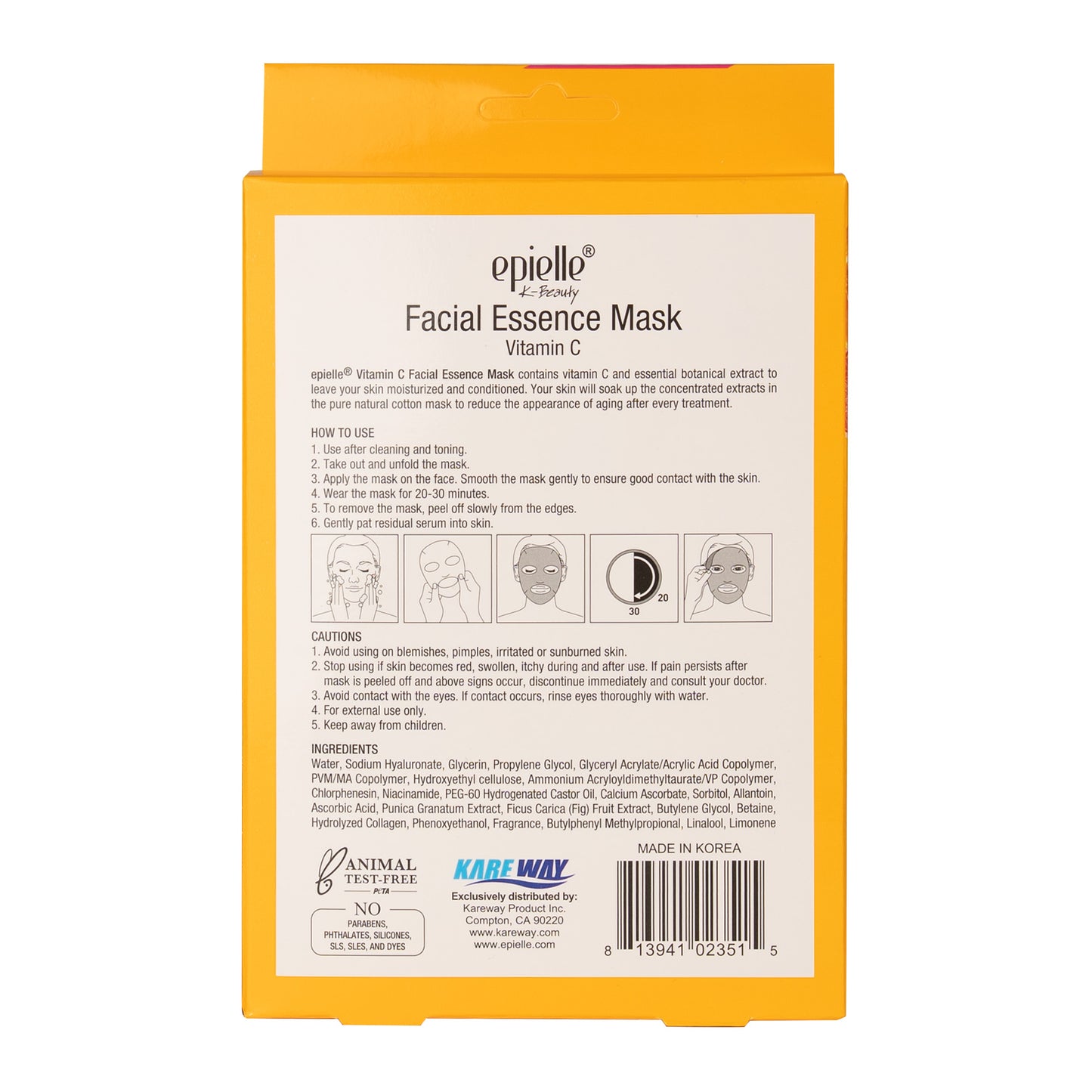 Epielle Facial Brightening Vitamin C Mask | 10ct