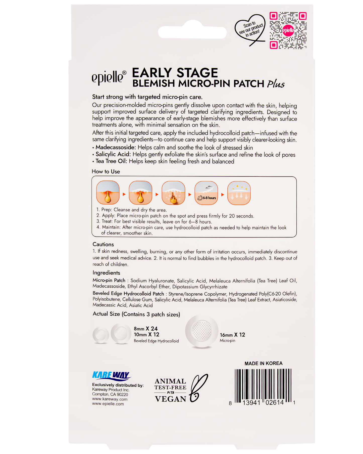 epielle Early Stage Blemish Micro-Pin Patch Plus