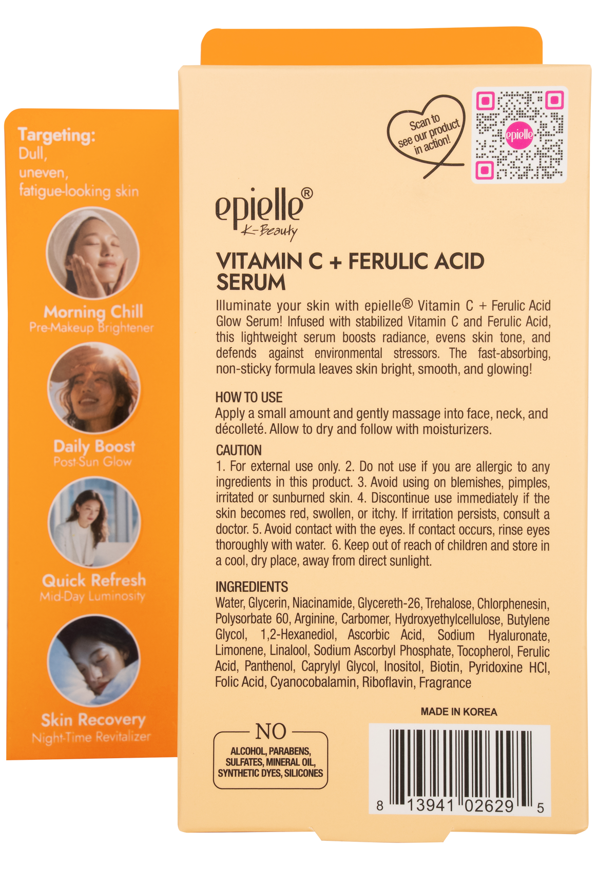 epielle 95% Facial Serum Vitamin C + Ferulic Acid