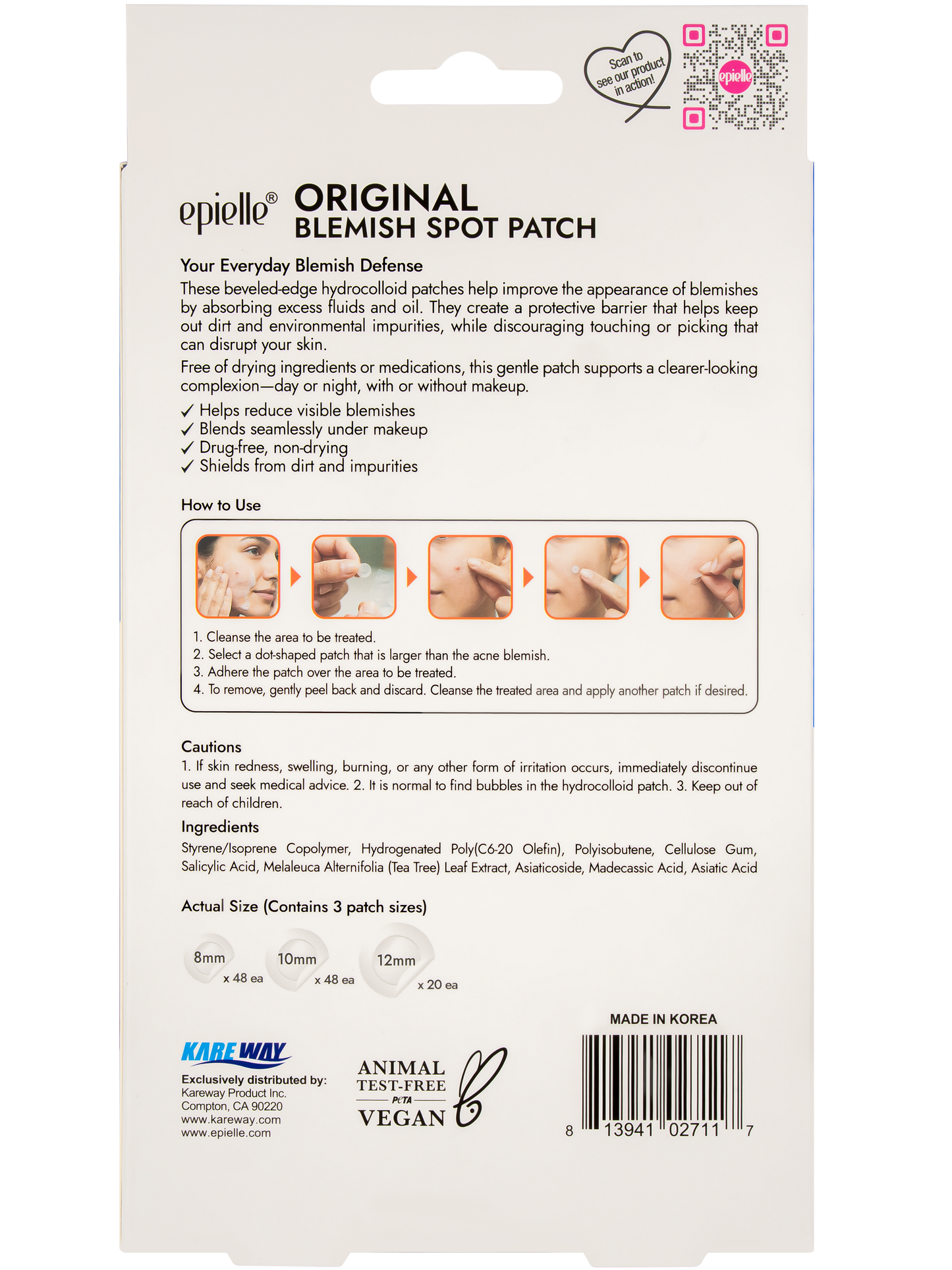 epielle Original Beveled Edge Blemish Spot Patch