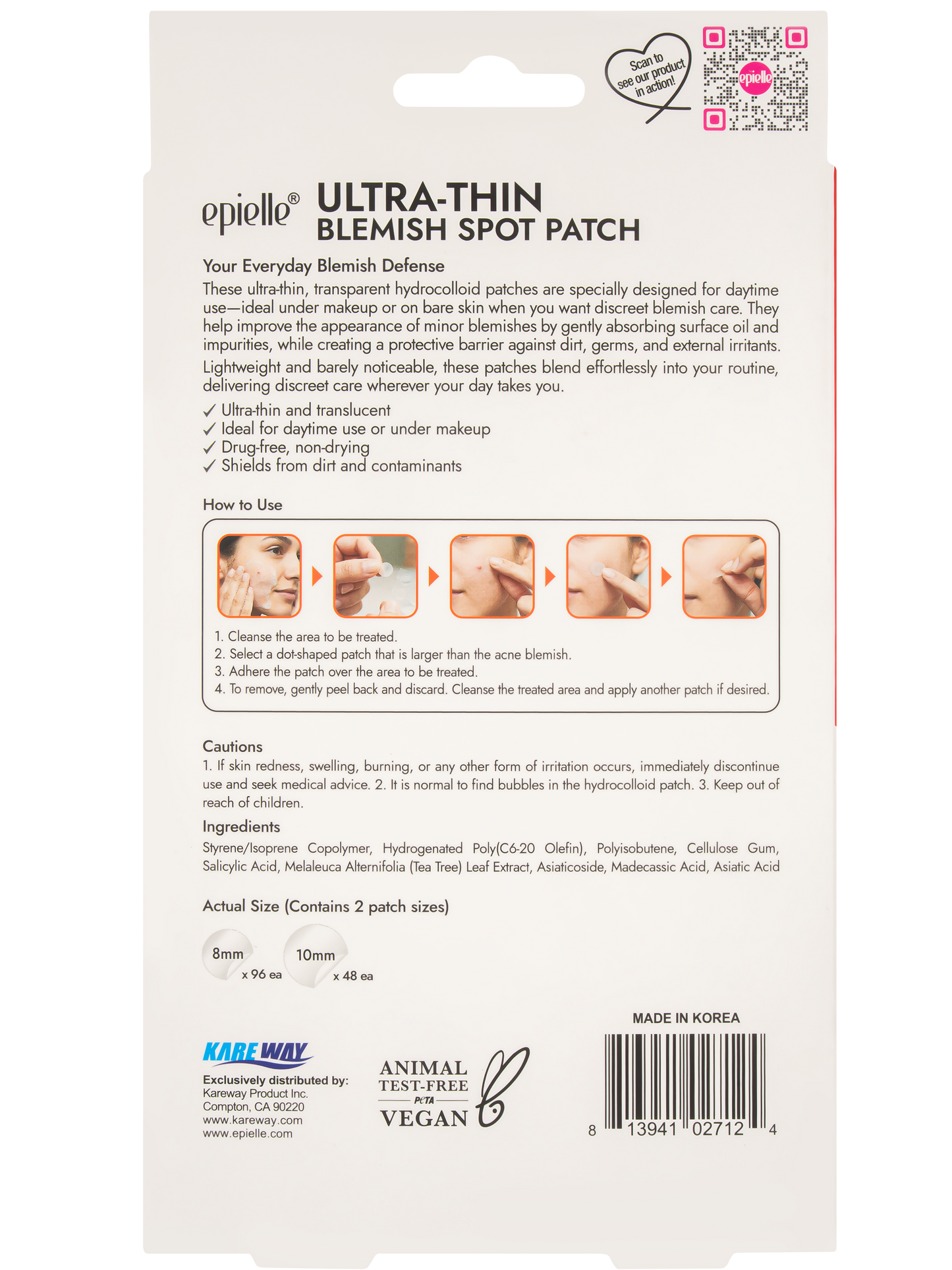 epielle Ultra-Thin Blemish Spot Patch