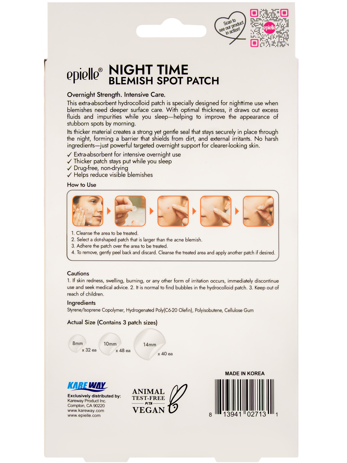 epielle Night Time Blemish Spot Patch