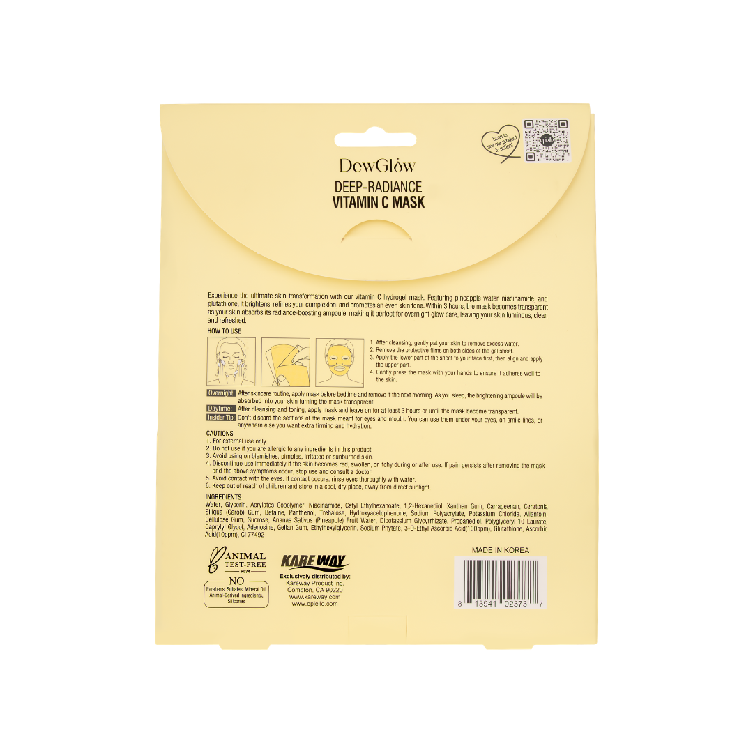 DewGlow Deep-Radiance Vitamin C Mask | 3 Count