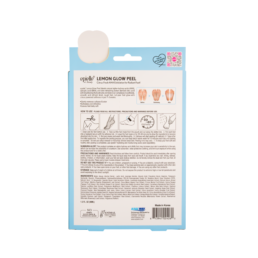 Foot Peeling Mask | Lemon Glow Peel | 2 Pairs