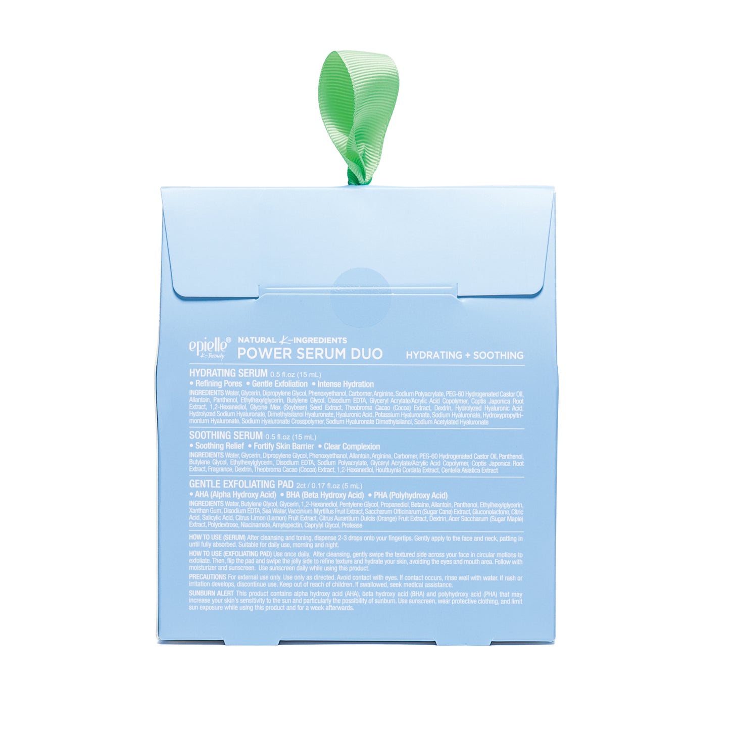 epielle Power Serum Duo 3 Pack | Hydrating & Soothing Serums & 2 Soothing Toner Pads