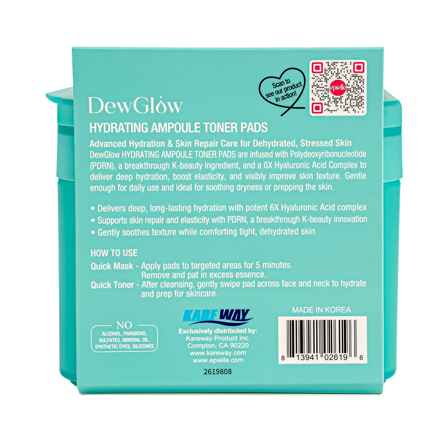 DewGlow Hydrating Ampoule Toner Pads