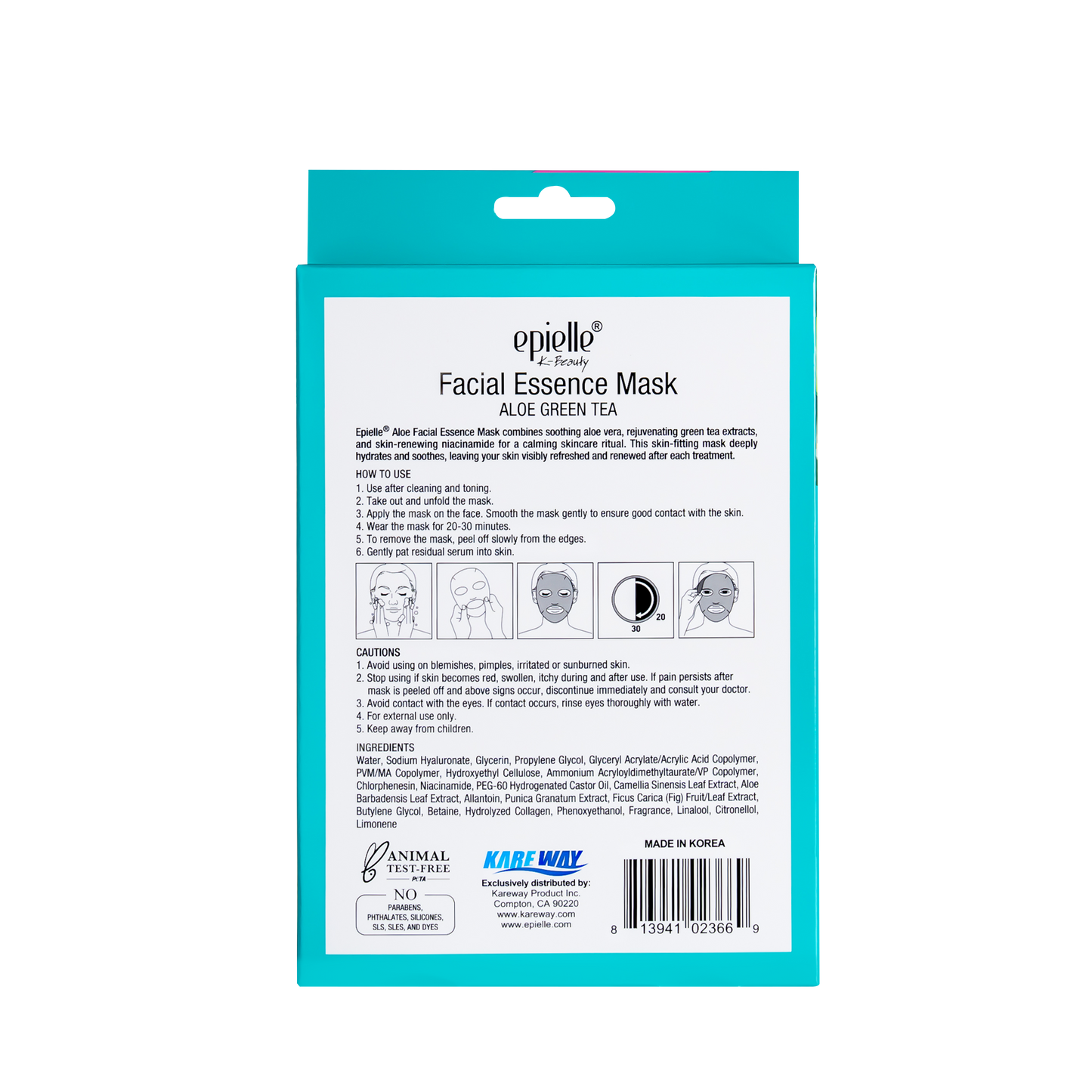 Epielle Facial Soothing Aloe Mask | 10ct