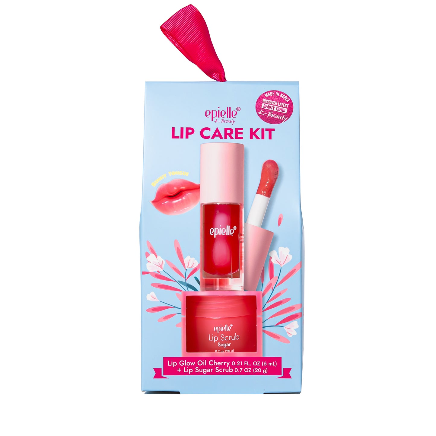 epielle Lip Care Kit | Lip Glow Oil + Lip Scrub | 2pk
