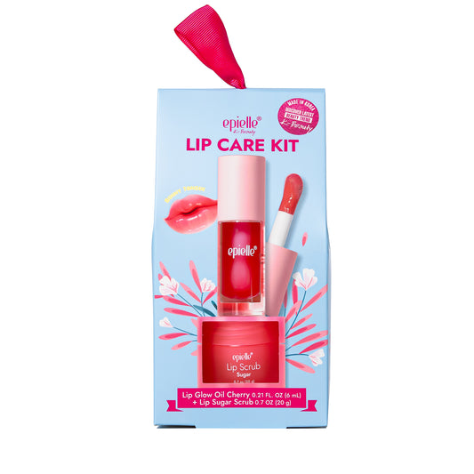 epielle Lip Care Kit | Lip Glow Oil + Lip Scrub | 2pk