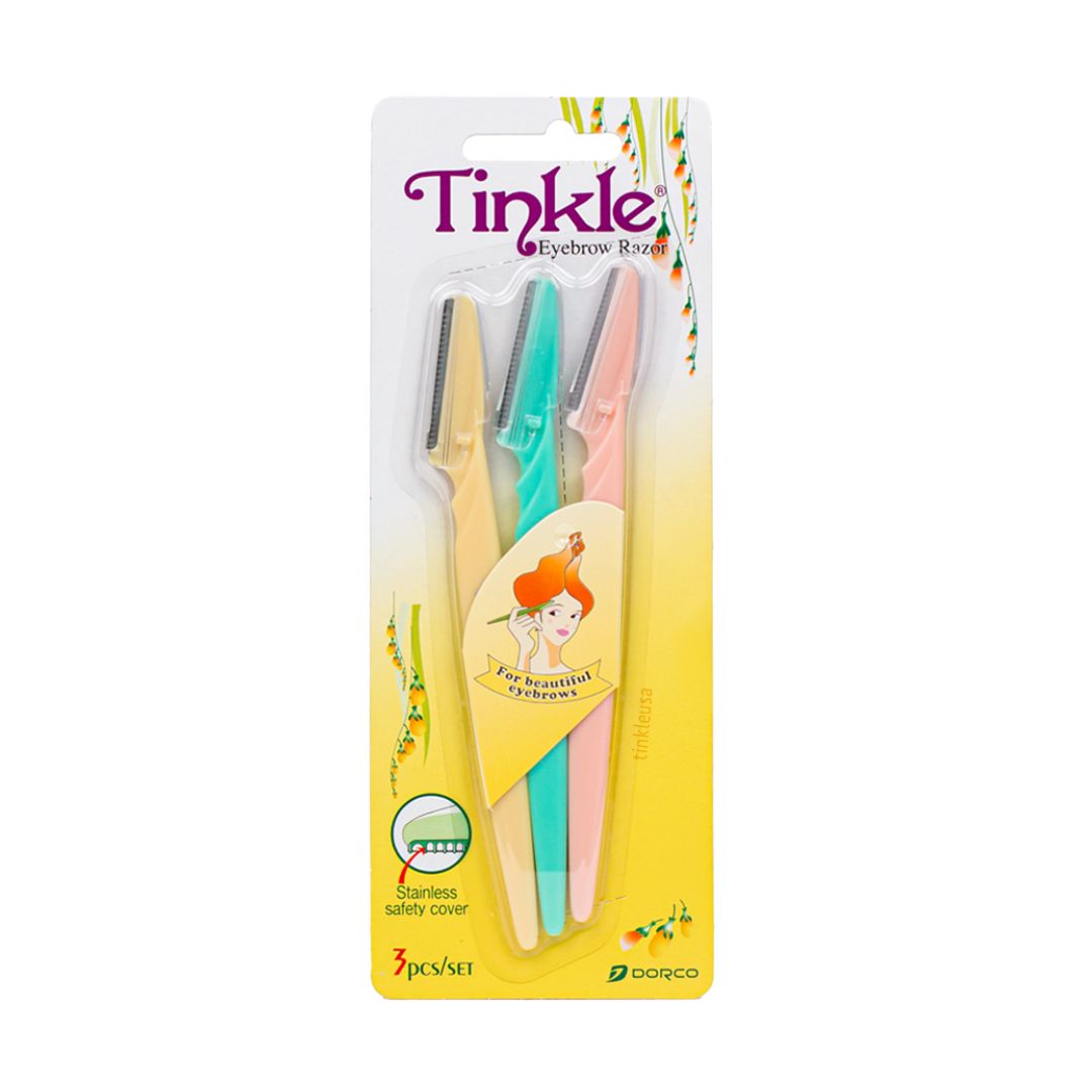 Dorco Tinkle Eyebrow Razor Trimmer Shaver | 3 Razors
