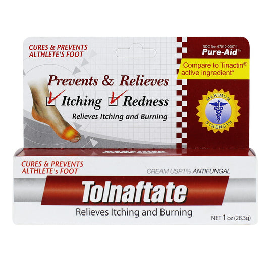 Pure-Aid Tolnaftate Antifungal Cream | 1oz