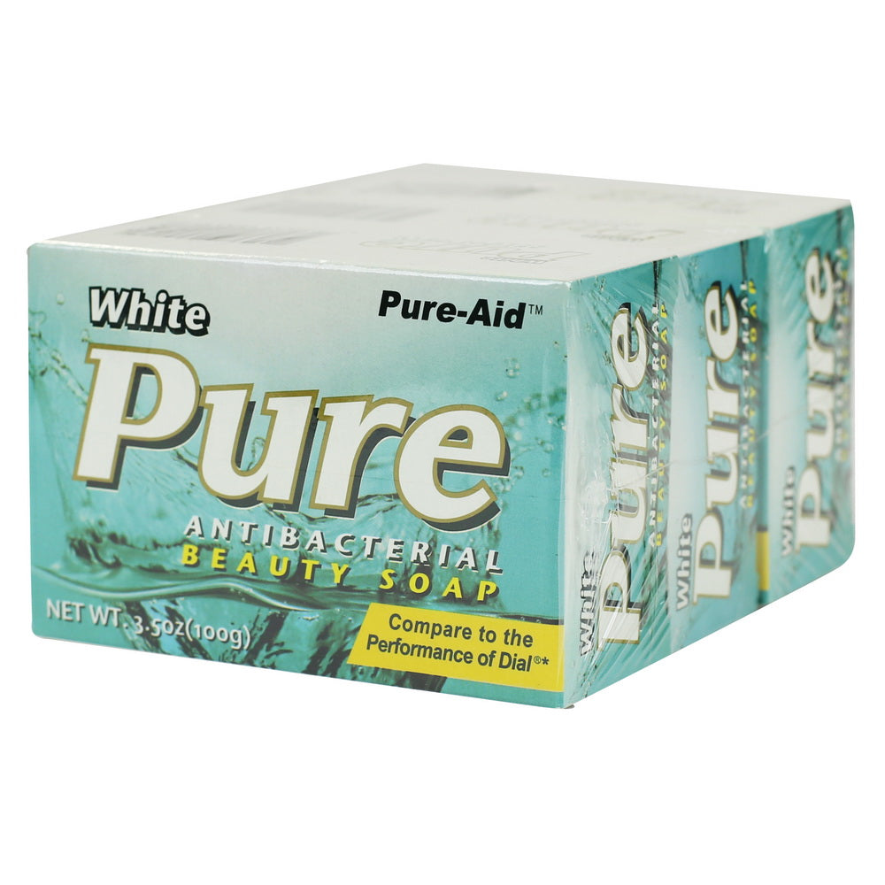 Pure-Aid White Pure Antibacterial Soap | 3ct