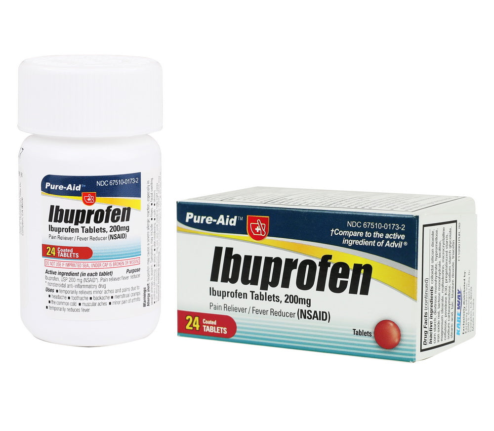 Pure-Aid Ibuprofen Tablet | 24ct