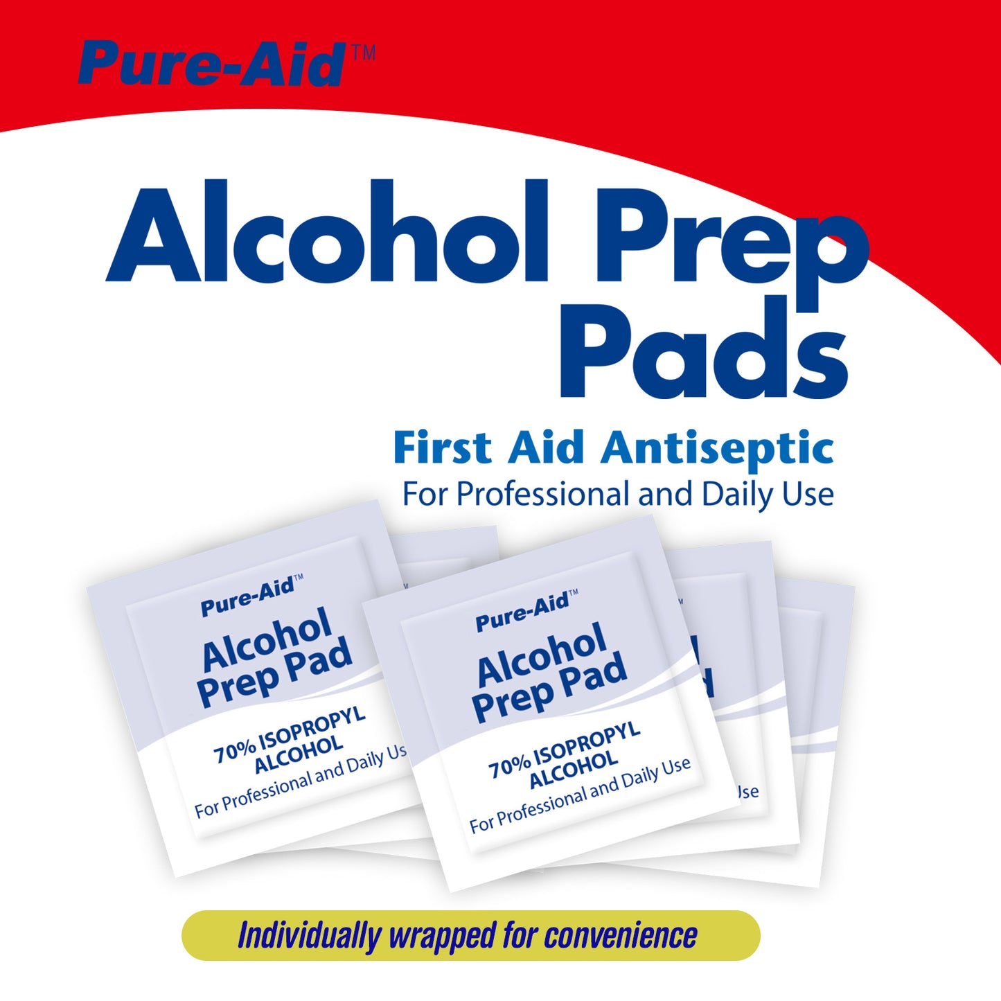 Pure-Aid Alcohol Prep Pads | 40ct