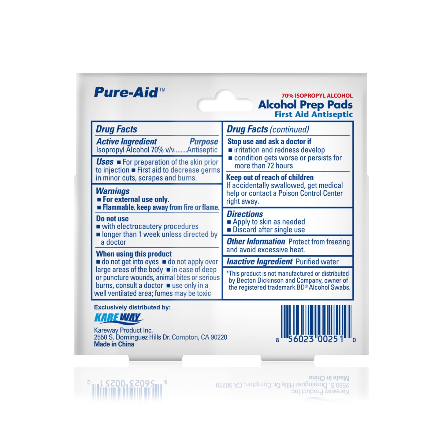 Pure-Aid Alcohol Prep Pads | 40ct