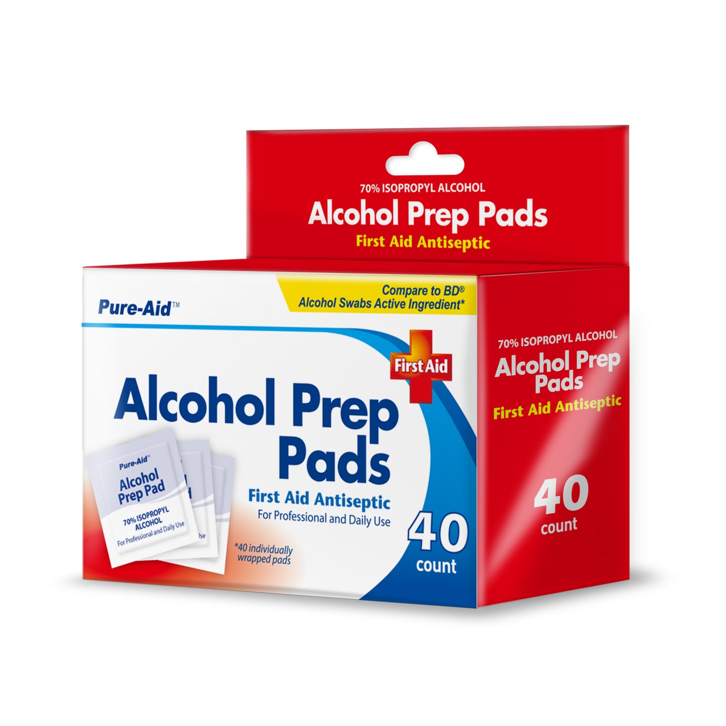 Pure-Aid Alcohol Prep Pads | 40ct