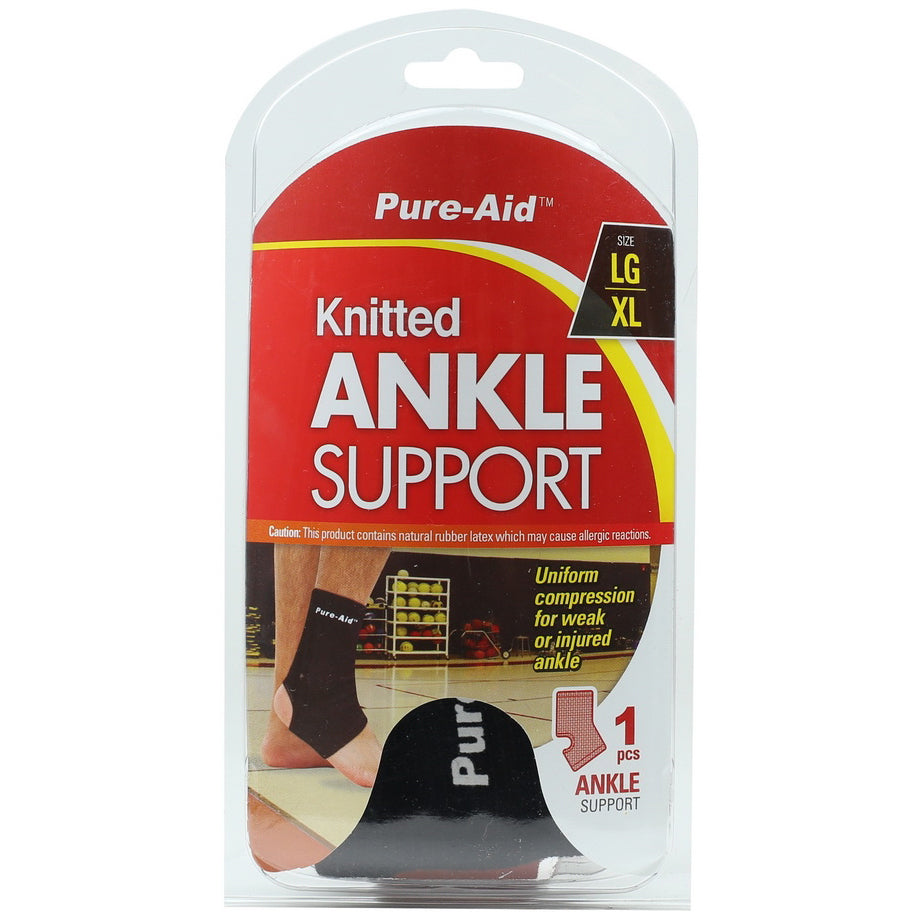Pure-Aid Knitted Ankle Support (LG-XL)