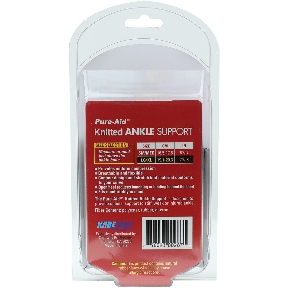 Pure-Aid Knitted Ankle Support (LG-XL)