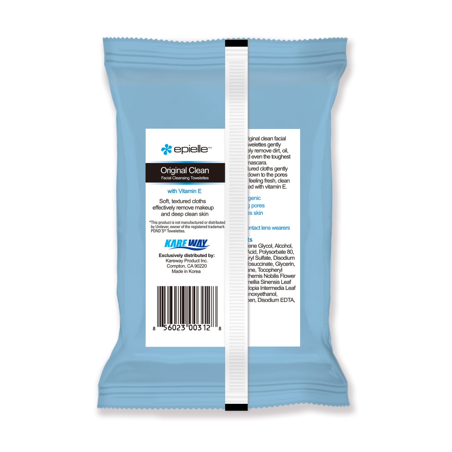 epielle Original Clean Facial Cleansing Tissues | 36ct
