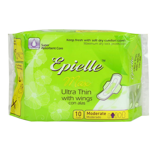 epielle Feminine Max Ultra Thin with Wings (Moderate) | 10ct