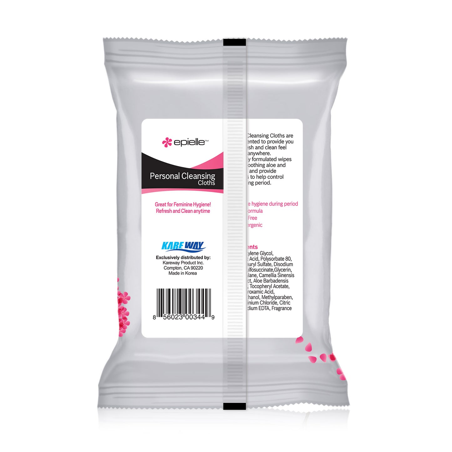 epielle Personal Cleansing Wipes | Feminine Hygiene Wipes | 42 Sheets