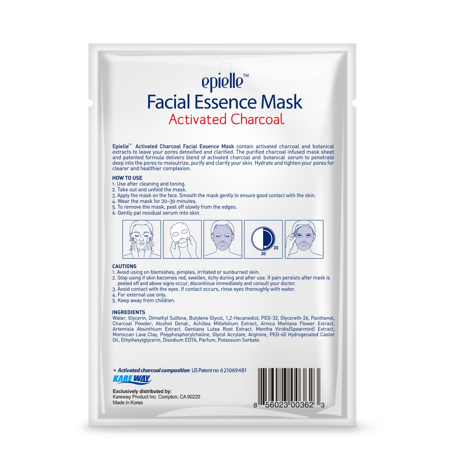 epielle Charcoal Facial Essence Mask