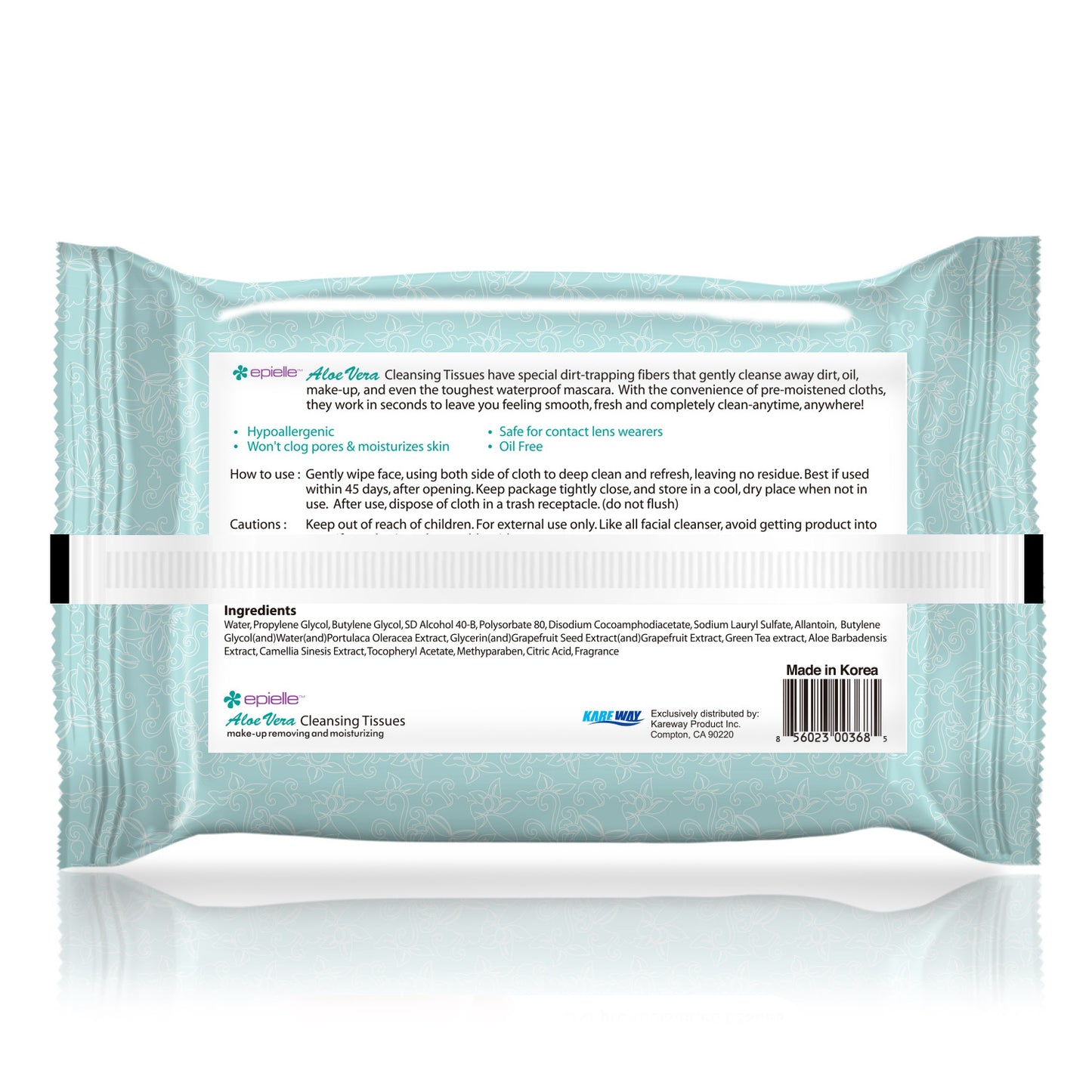 epielle Aloe Vera Cleansing Tissues | 60ct