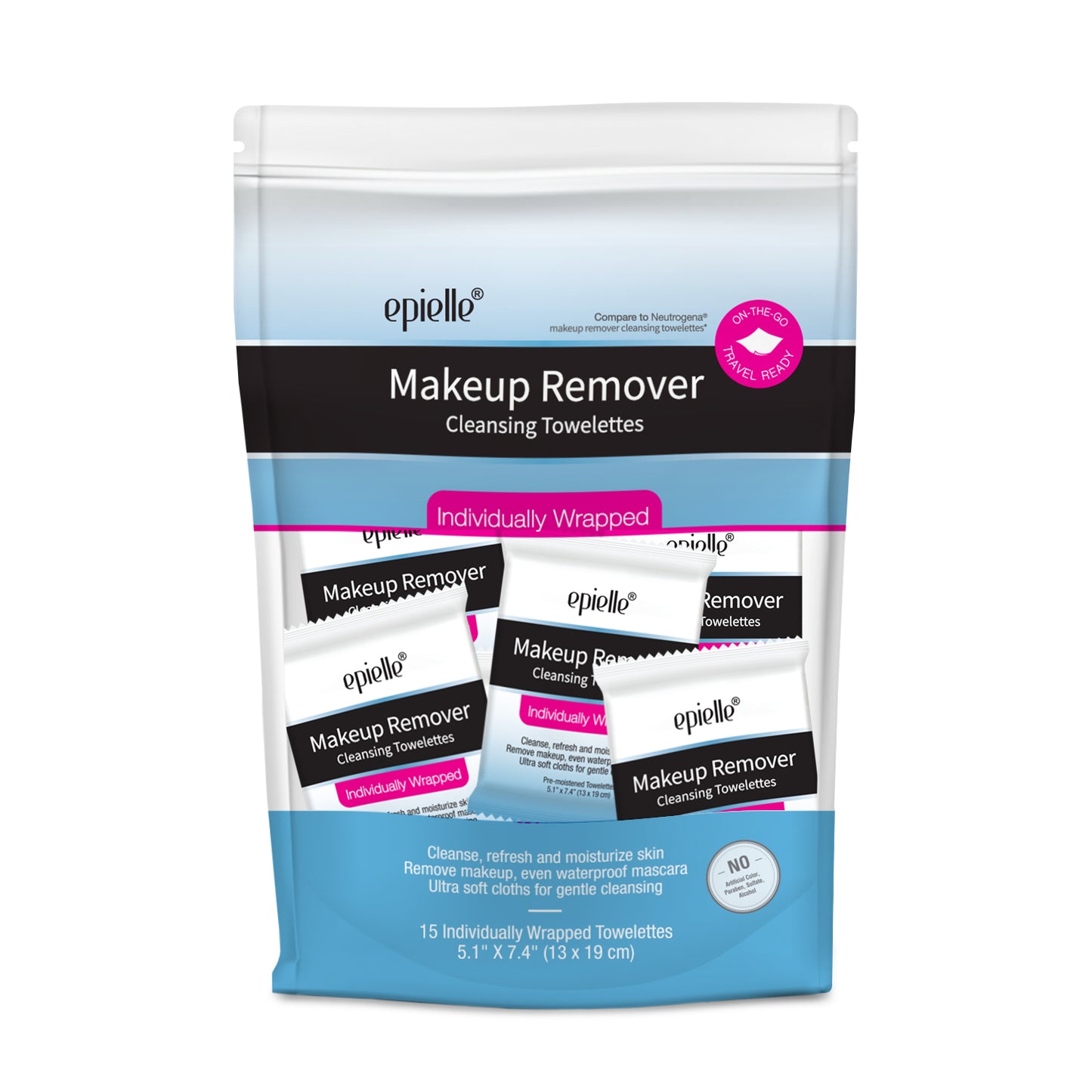 epielle Makeup Remover Cleansing Towelettes | 15 ct