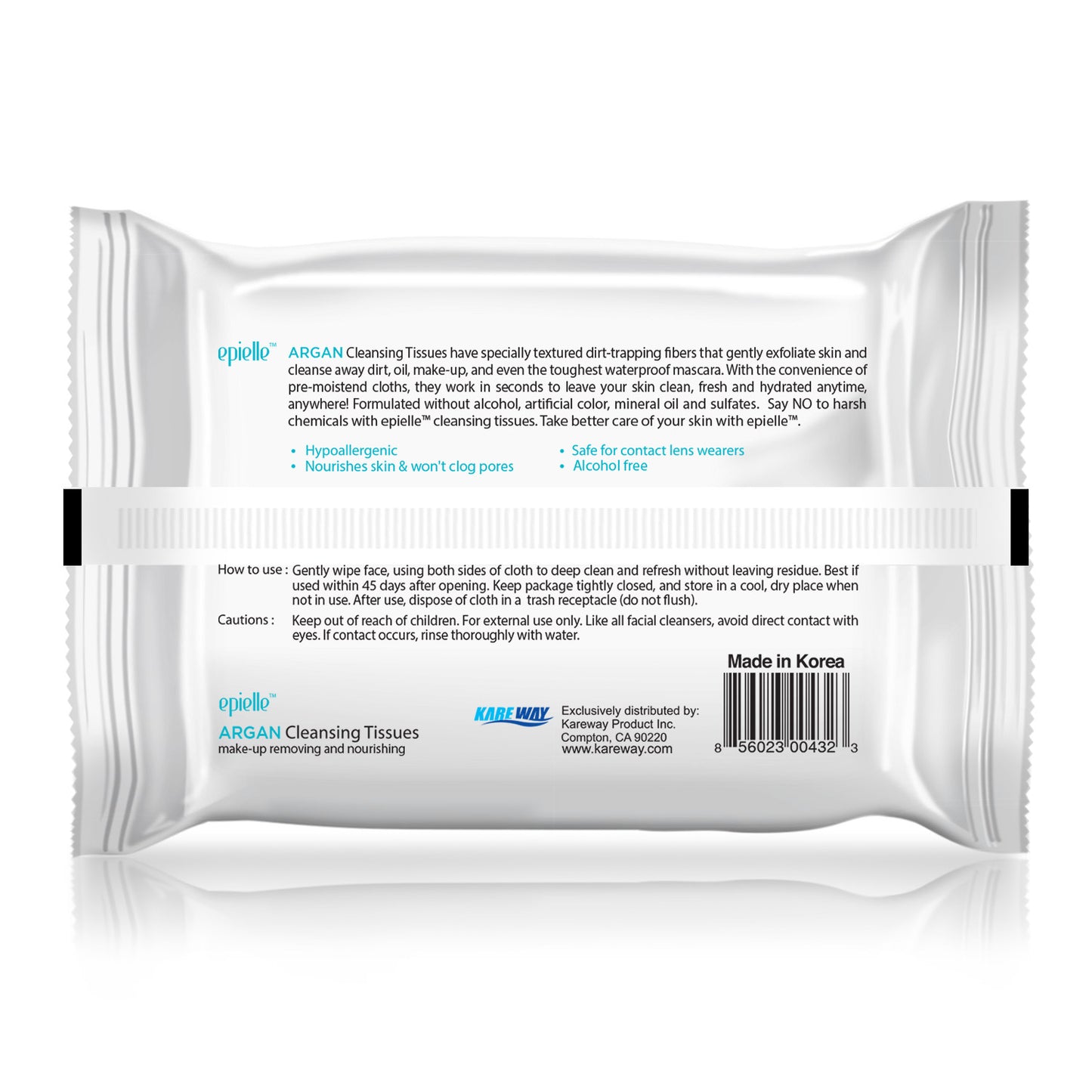epielle Argan Oil Make-up Removing Cleansing Tissues | 30ct