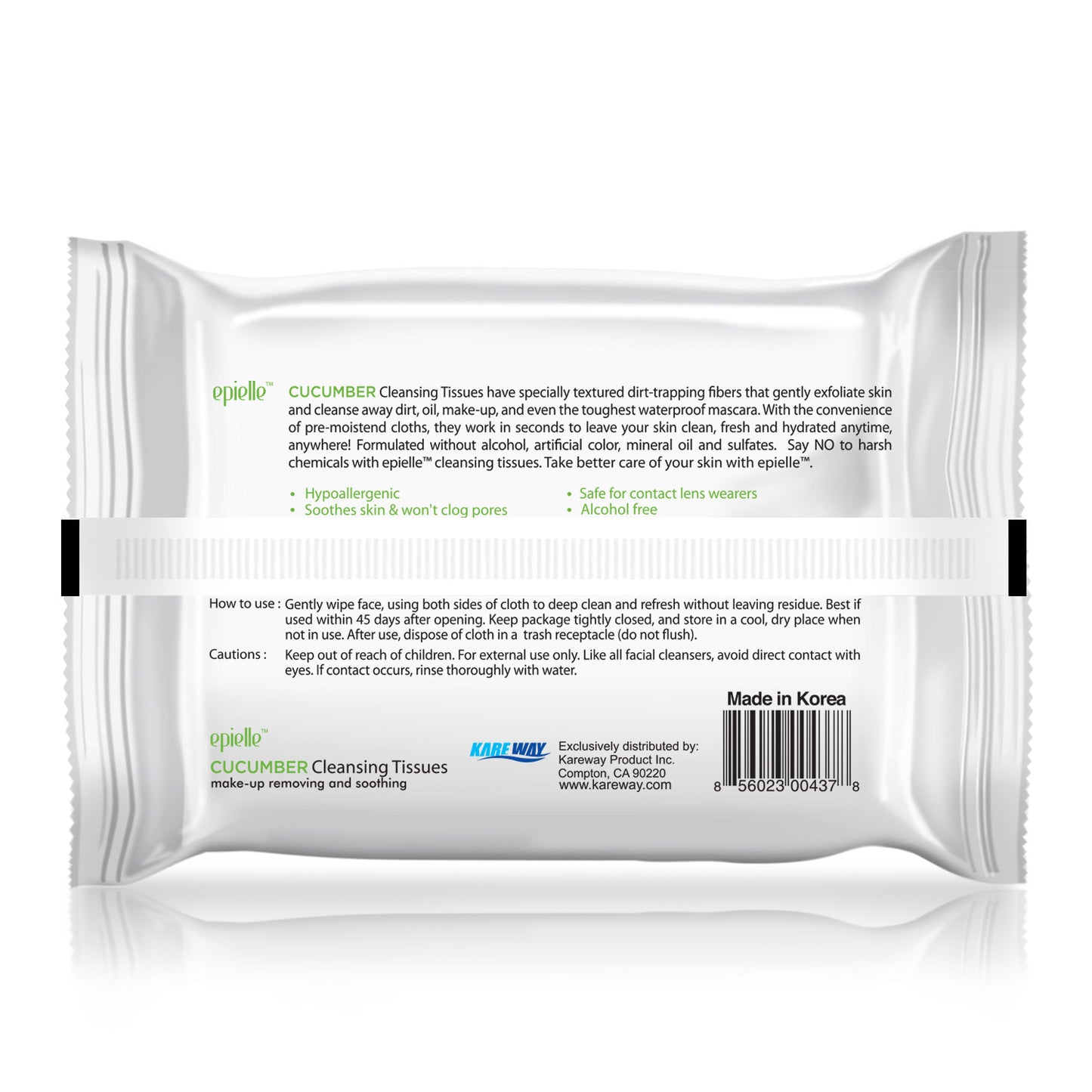 epielle Cucumber Make-up Removing Cleansing Tissues | 30ct