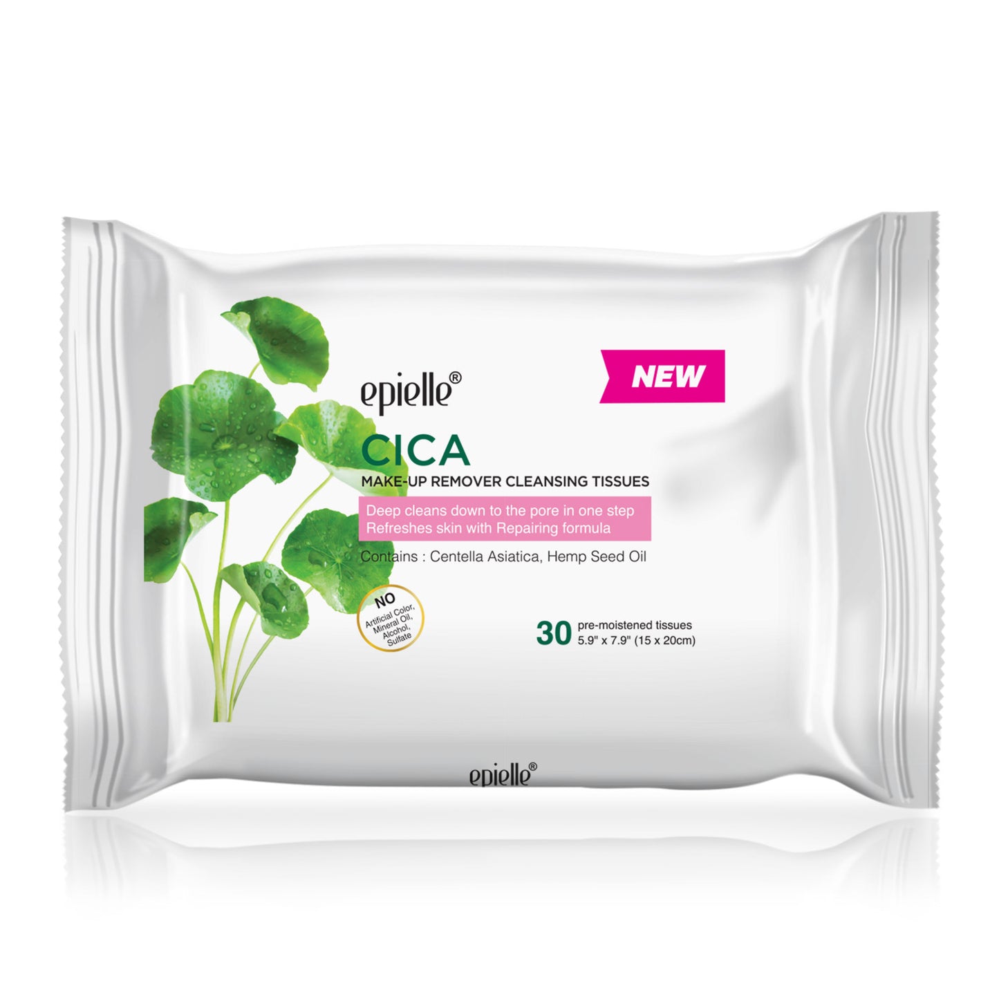 epielle Cica Make-up Remover Cleansing Tissues | 30ct