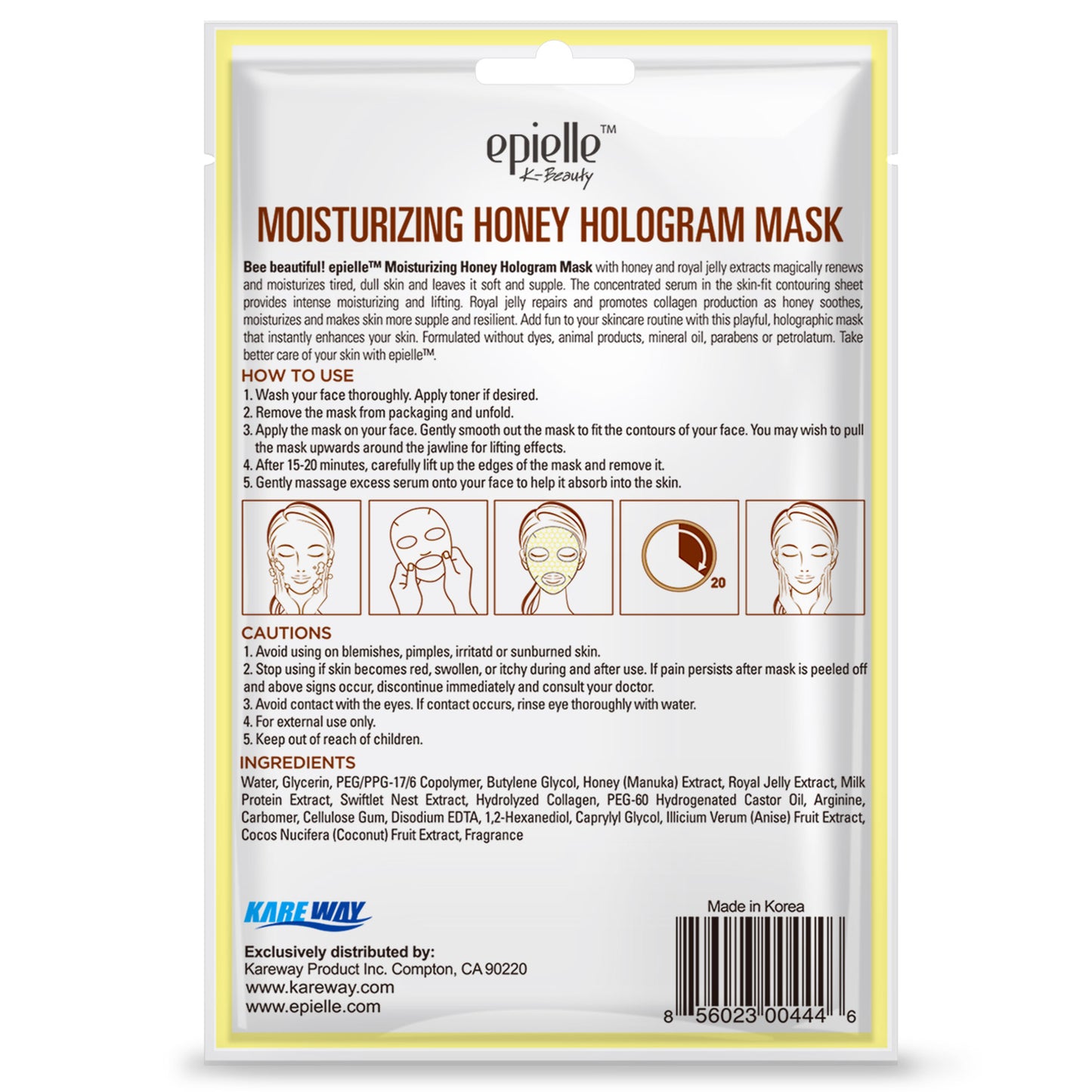 epielle Moisturizing Honey Hologram Mask