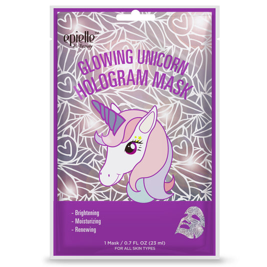 epielle Glowing Unicorn Hologram Mask