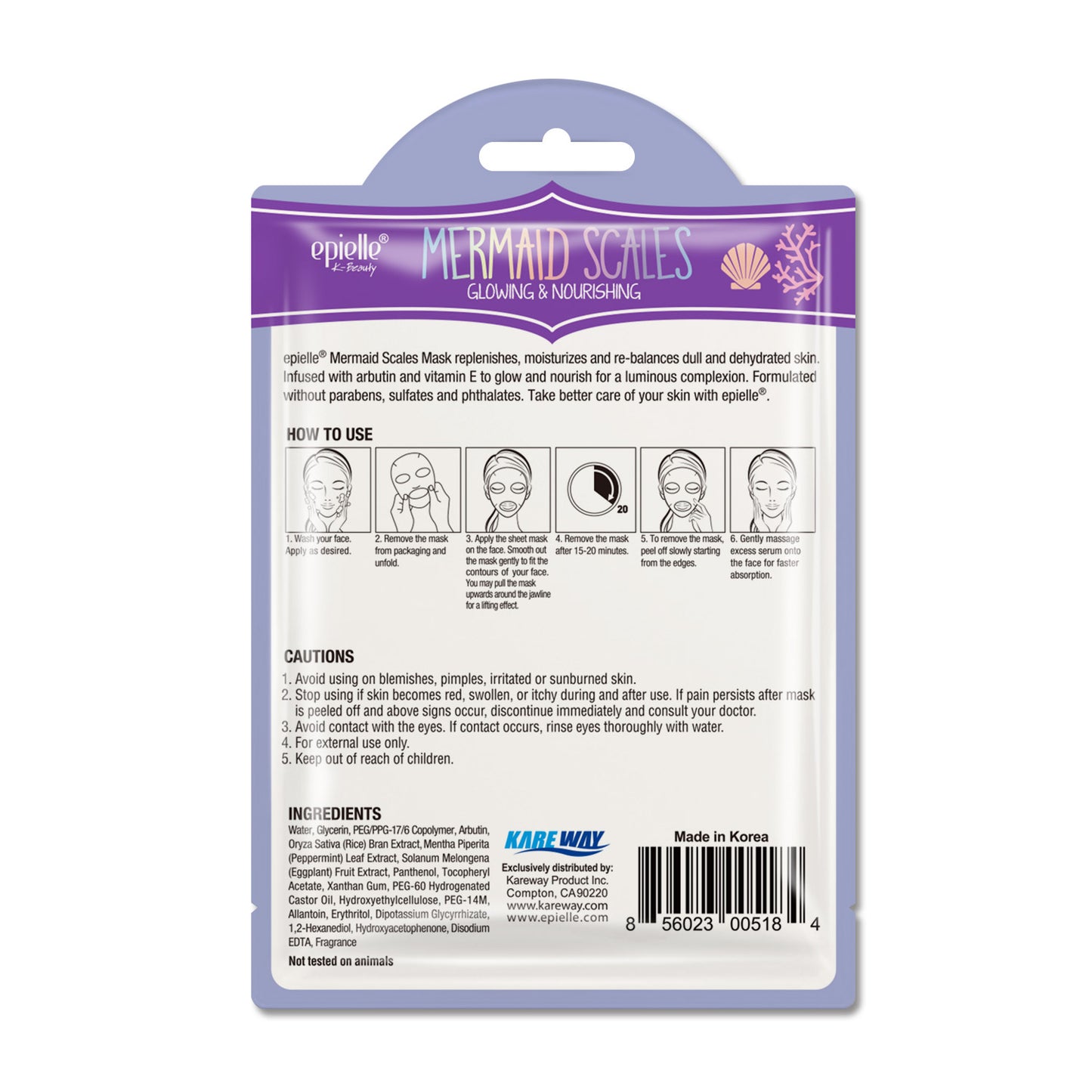 epielle Marine Mermaid Scales Character Sheet Mask