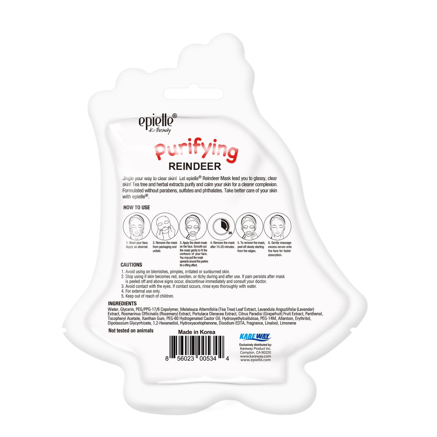 epielle Purifying Reindeer Character Mask