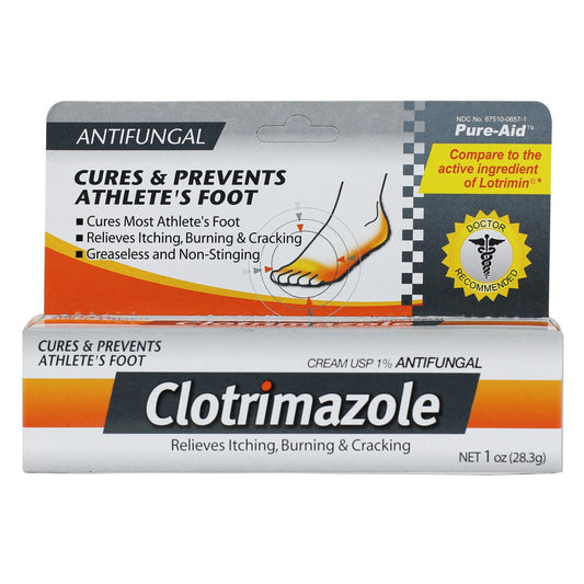 Pure-Aid Clotrimazole Athlete's Foot Cream