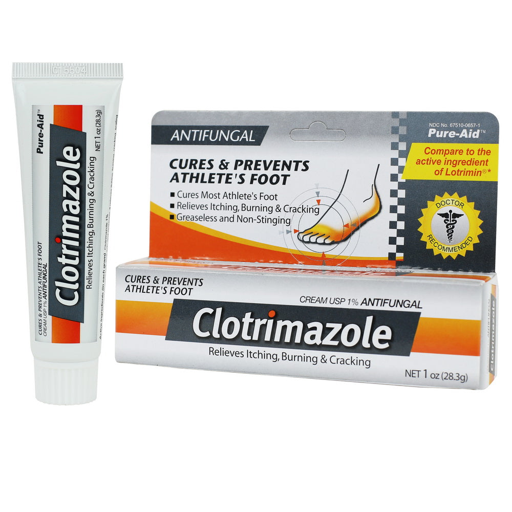 Pure-Aid Clotrimazole Athlete's Foot Cream