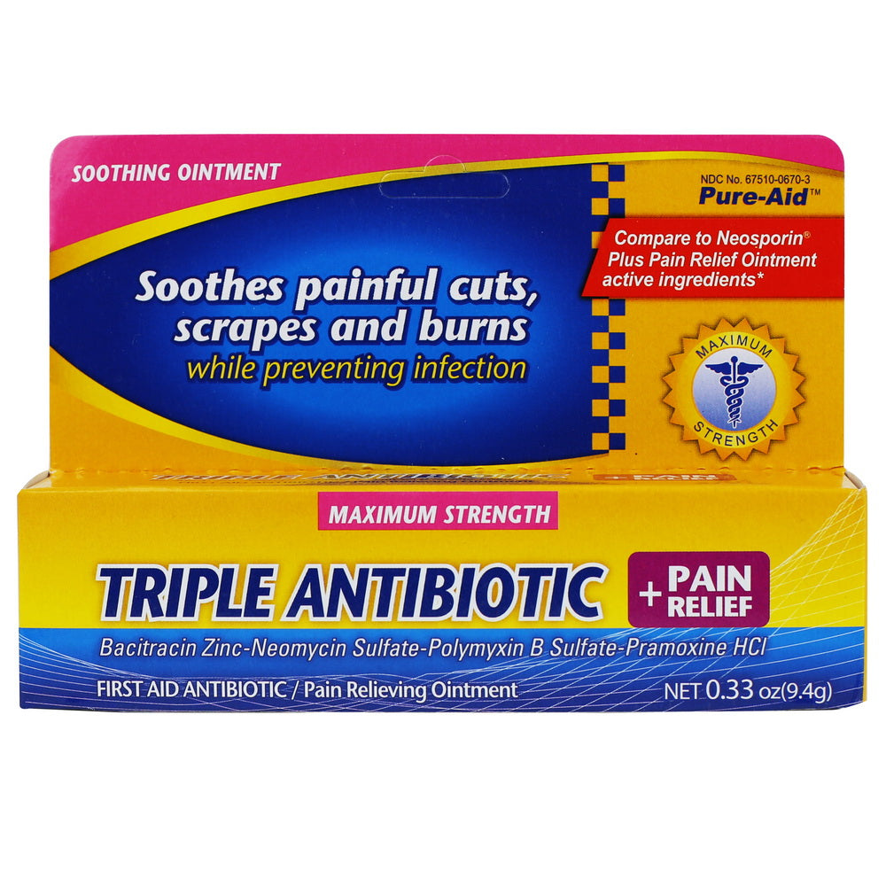 Pure-Aid Triple Antibiotic Pain Relief Ointment