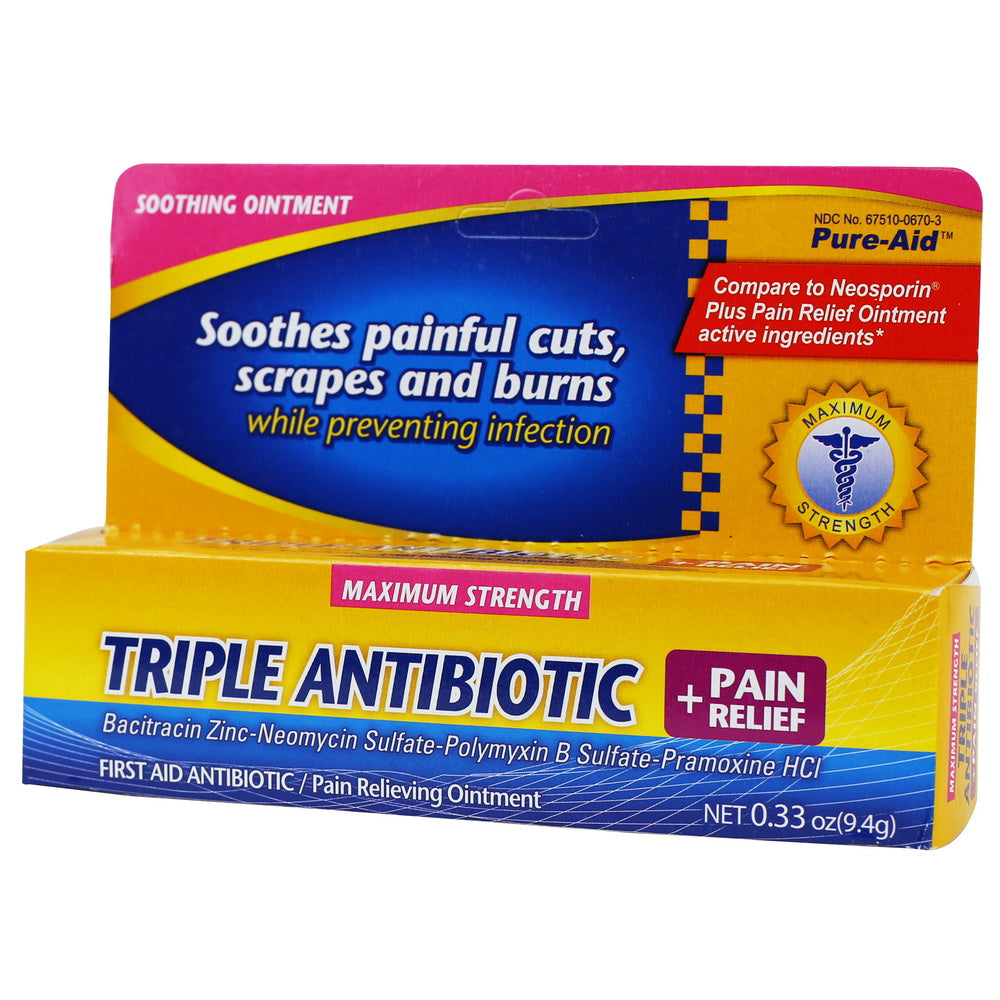 Pure-Aid Triple Antibiotic Pain Relief Ointment