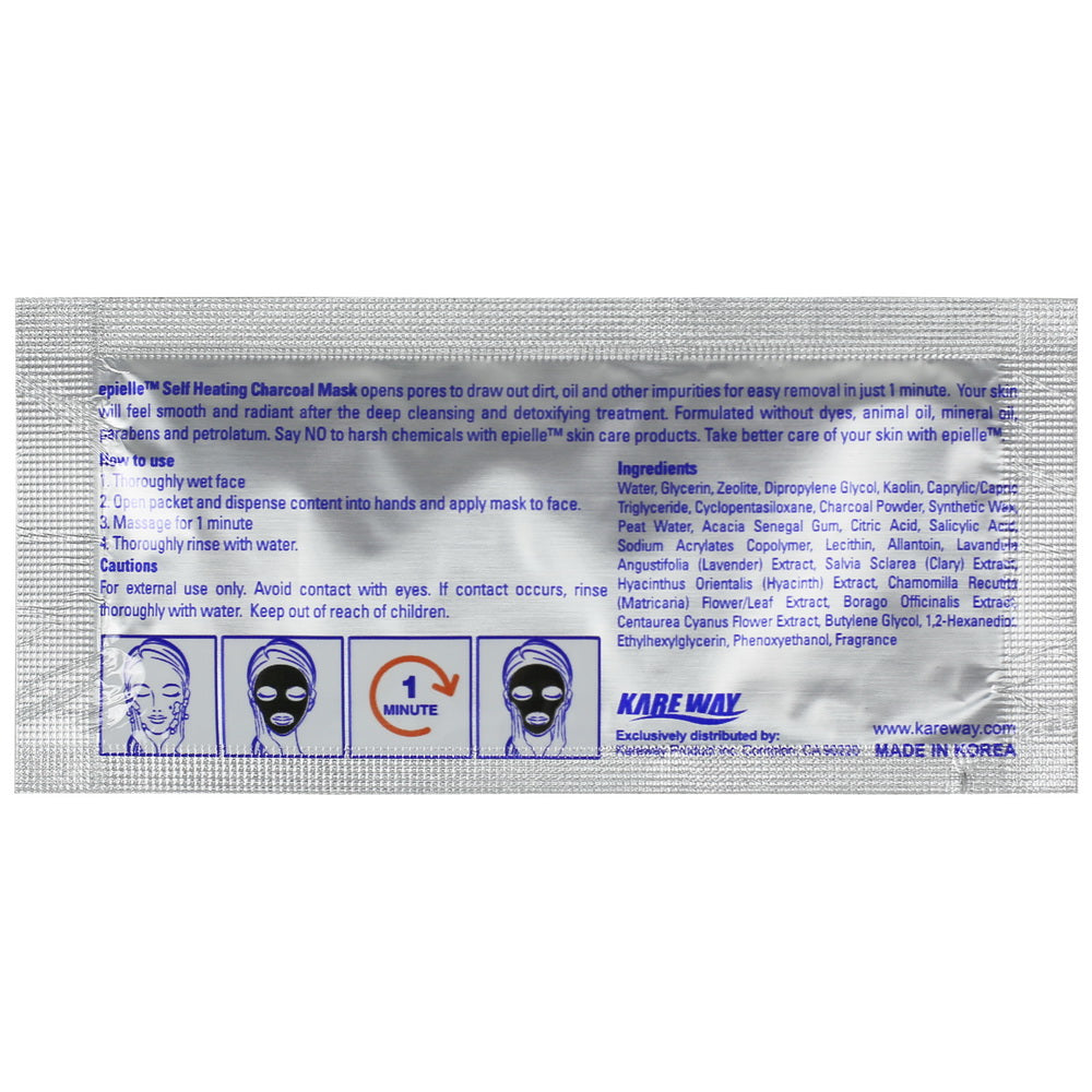 epielle Charcoal Self Heating Mask
