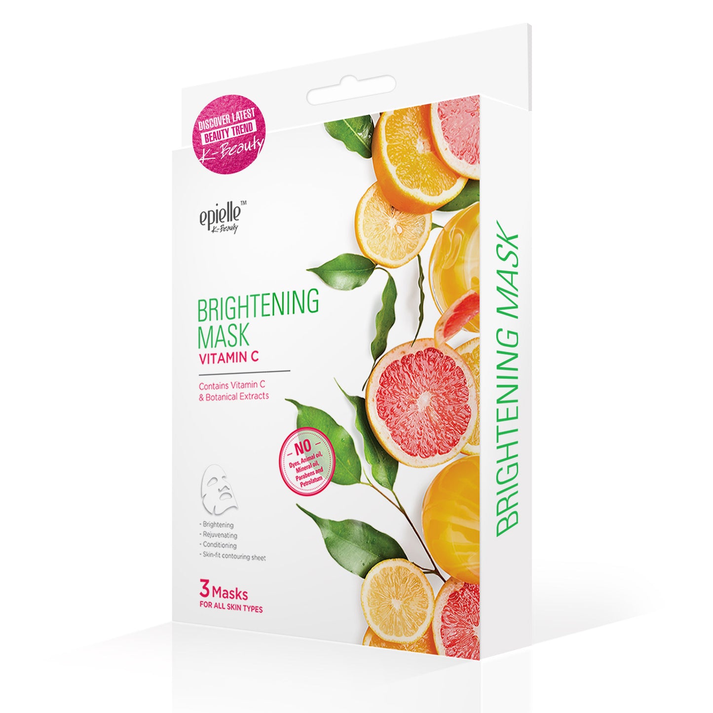 epielle Vitamin C Brightening Facial Mask | 3ct