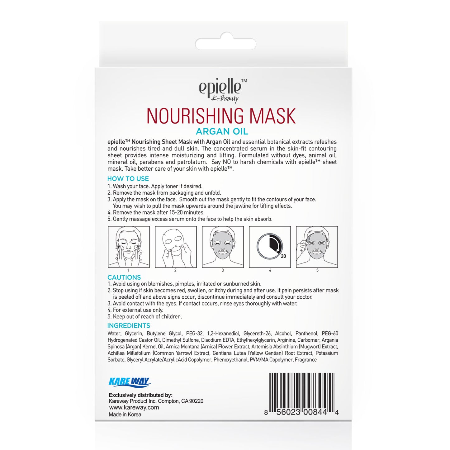 epielle Argan Oil Nourishing Mask | 3ct