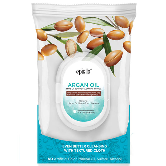 epielle Argan Oil Make-Up Remover Cleansing Tissues | 60ct